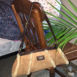 UGG light brown sleep skin purse